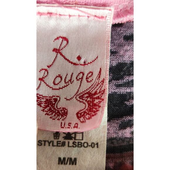 F97 L Rouge Western Bull tee with sparkly colored studs - Picture 9 of 12